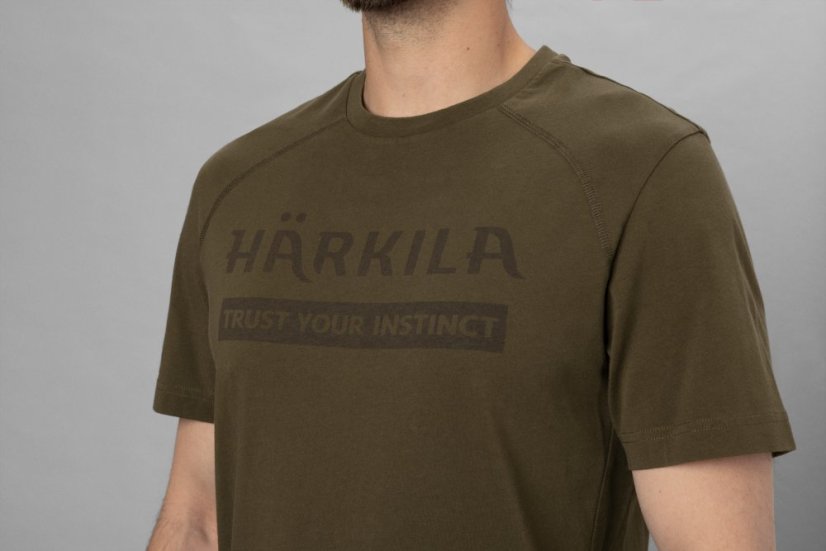 HÄRKILA - Logo triko pánské Willow green