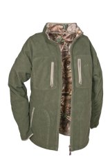 HUBERTUS - Pirsch oboustranná fleece bunda pánská hnědá-camo
