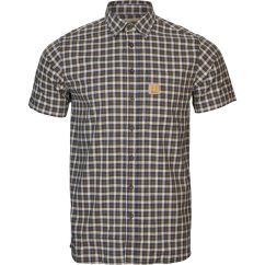 HÄRKILA  - Fjell košile s krátkým rukávem pánská Naval blue check
