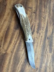 Damaškový nůž zavírací s pilkou paroží