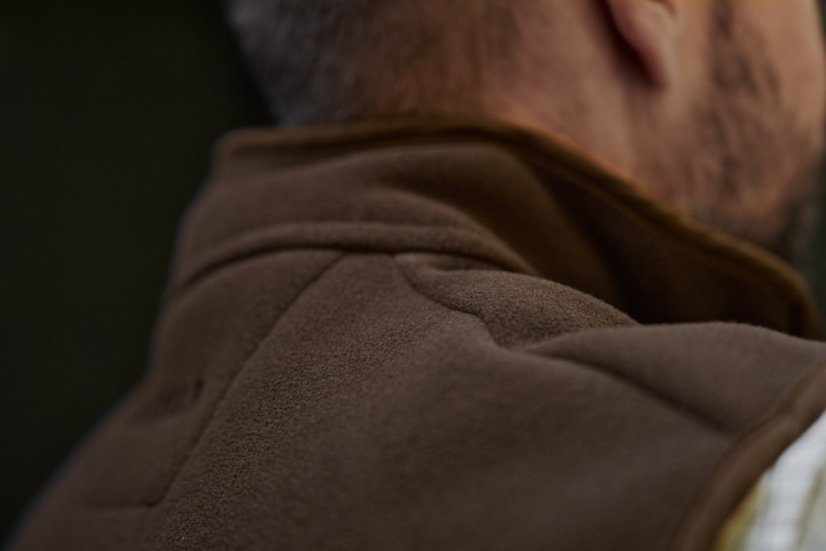 HÄRKILA - Sandhem Sherpa fleece vesta pánská Demitasse brown