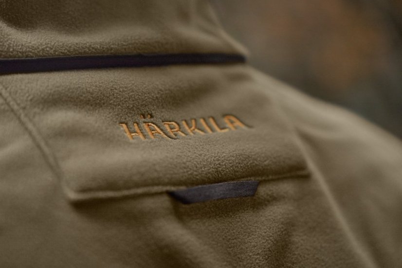 HÄRKILA  - Kamko fleece oboustranná bunda pánská Dark antique bronze-Willow green