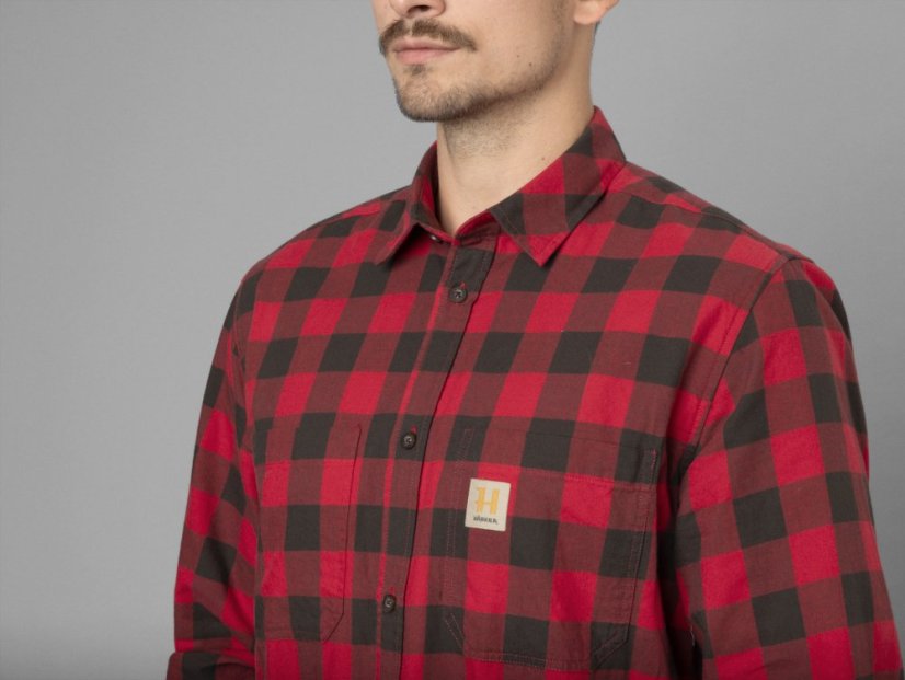 HÄRKILA - Scandinavian košile pánská Red check