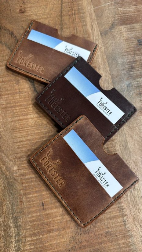 FORESTER - Kožené pouzdro na vizitky