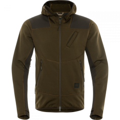 HÄRKILA - Deer Stalker Fleece hoodie  pánská Willow green/Shadow brown