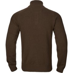 HÄRKILA - Vincent Merino svetr na zip pánský Demitasse brown