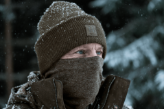 HÄRKILA - Kodiak CleverWool nákrčník Dark hunting green