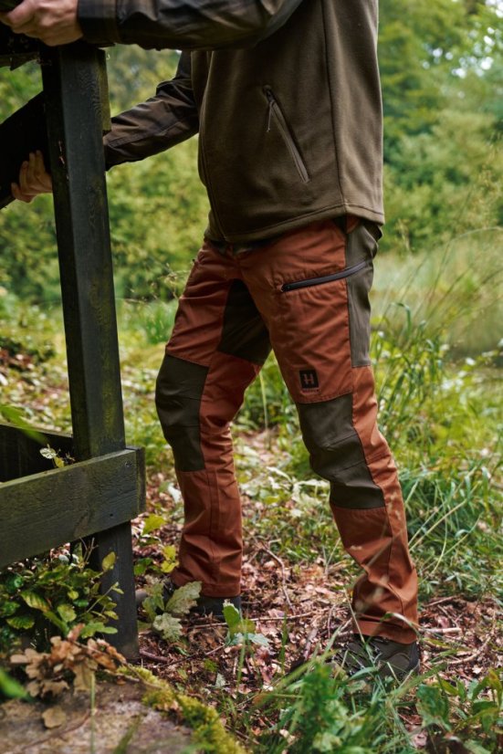 HÄRKILA  - Fjell kalhoty letní pánské Shadow brown-Arabian spice