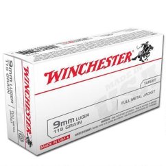 WINCHESTER 9 mm LUGER  FMJ 7,5g/115gr