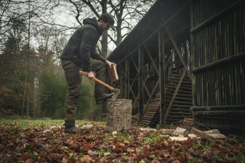 Seeland - Teddy čepice kšiltovka zimní s překlopem Pine green
