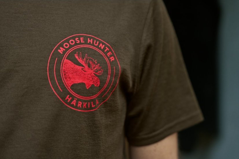 HÄRKILA - Game triko s krátkým rukávem pánské Willow green moose