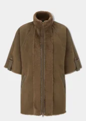 ALAN PAINE - Surrey dámský pléd s kožíškem Hazelnut