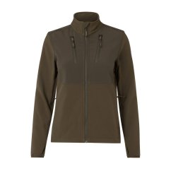 HÄRKILA - Scandinavian softshell bunda dámská Willow green-Shadow brown