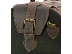 ARTIPEL - BORSA 076 lodenová brašna s kůží hnědá