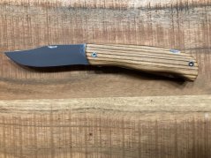 Lovecký nůž zavírací 10 cm zebrano s pilkou