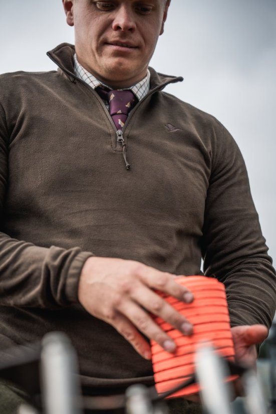 Seeland - Benjamin half zip mikina pánská Dark brown