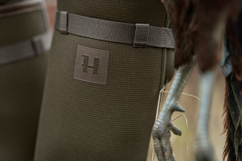 HÄRKILA - Forester textilní gumová holínka pánská Willow green-Deep brown