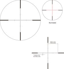 MARCH FX puškohled 2,5X-25X52 illuminated MML balistická věžička