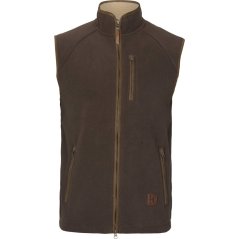 HÄRKILA - Sandhem Sherpa fleece vesta pánská Demitasse brown