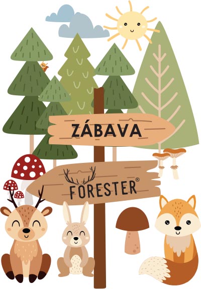 FORESTER - Omalovánky s hádankami
