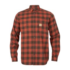 HÄRKILA - Scandinavian košile pánská Autumn orange check