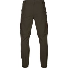 HÄRKILA - Logmar letní kalhoty - kraťasy na zip pánské Dark olive-Willow green