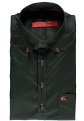 Tom Collins - Košile zelená pánská s dl. rukávem (4112)Slim Fit