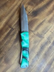 Lovecký nůž zavírací 10 cm s pilkou pryskyřice