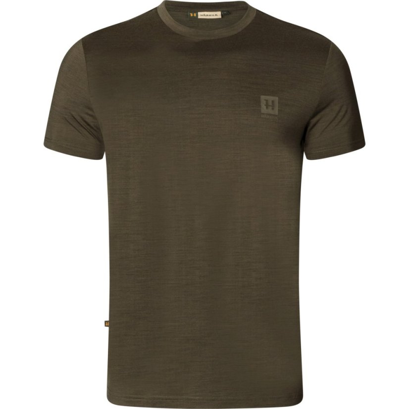 HÄRKILA - Base All season funkční merino triko pánské s krátkým rukávem Willow green