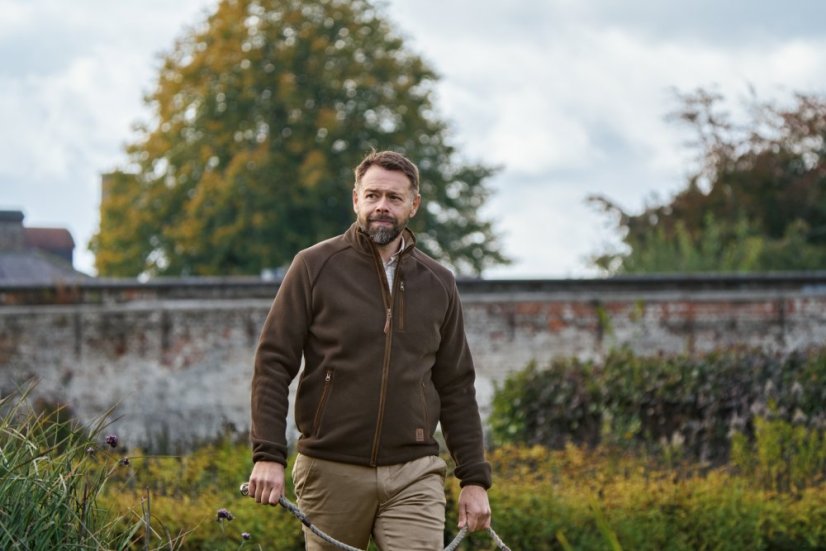 HÄRKILA - Sandhem Sherpa fleece bunda pánská Demitasse brown