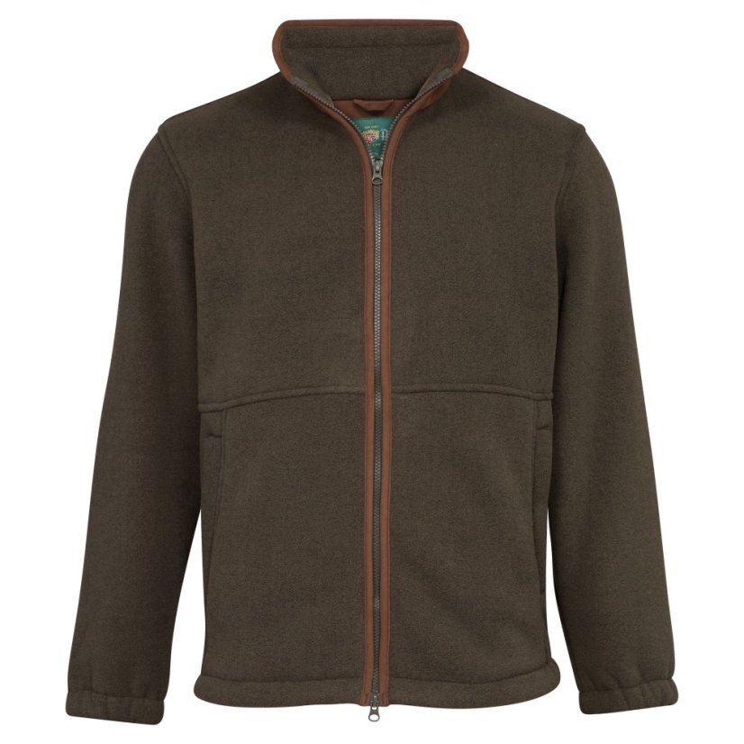 ALAN PAINE - luxusní fleecová mikina pánská - Barva: Zelená, Velikost: 4XL