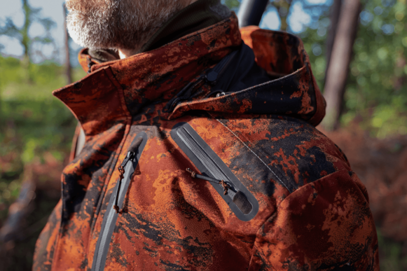 HÄRKILA - Forest Hunter GTX Camo Long bunda pánská  AXIS MSP®Autumn orange