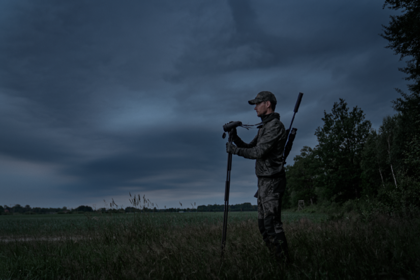 HÄRKILA  - Noctyx camo fleece černá bunda pánská AXIS MSP® Black