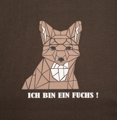 HUBERTUS - triko liška "Ich bin ein Fuchs" dětské Oliv