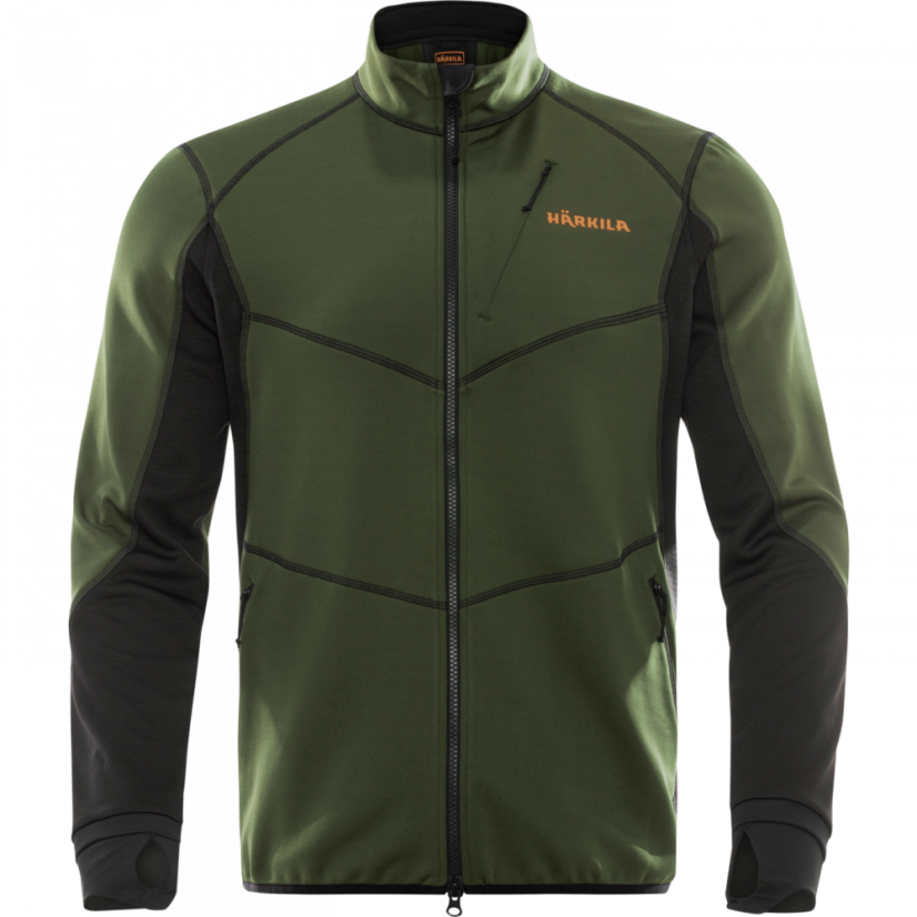 HÄRKILA  - Scandinavian mikina pánská fleece Duffel green/Black