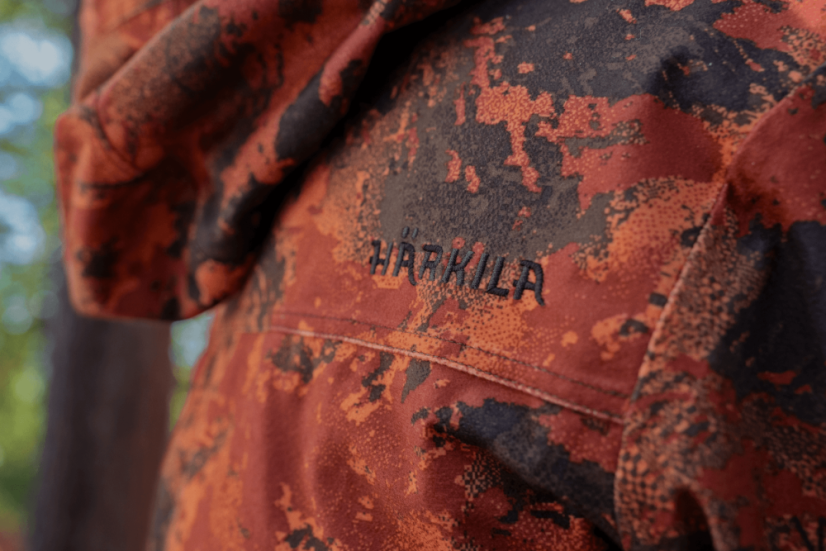 HÄRKILA - Forest Hunter GTX Camo Long bunda pánská  AXIS MSP®Autumn orange