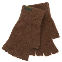 HÄRKILA - Alpacka poloprsté rukavice Pinecone brown