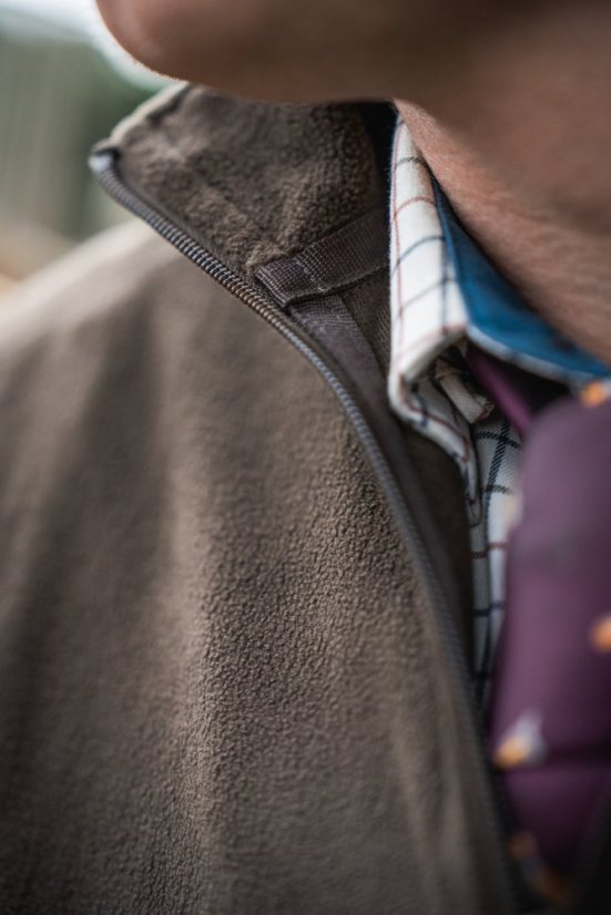 Seeland - Benjamin half zip mikina pánská Dark brown