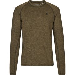 Seeland - Peak funkční triko s dlouhým rukávem pánské Military olive melange