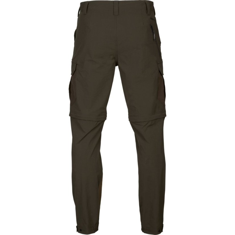 HÄRKILA  - Logmar letní kalhoty - kraťasy na zip pánské Dark olive-Willow green