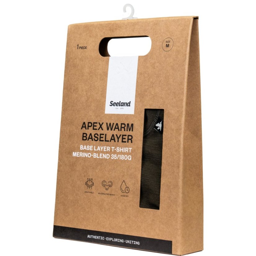Seeland - Apex Merino funkční triko s krátkým rukávem pánské Covert green