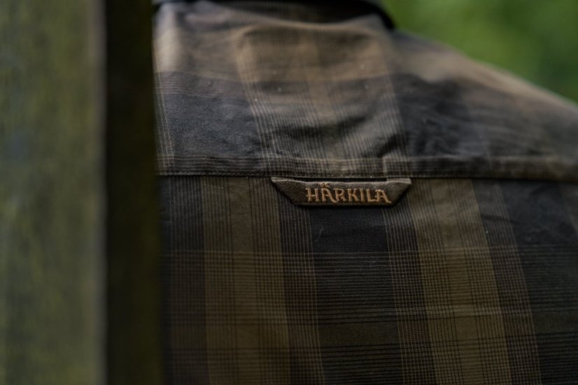 HÄRKILA  - Akkan košile pánská Willow green-Shadow brown