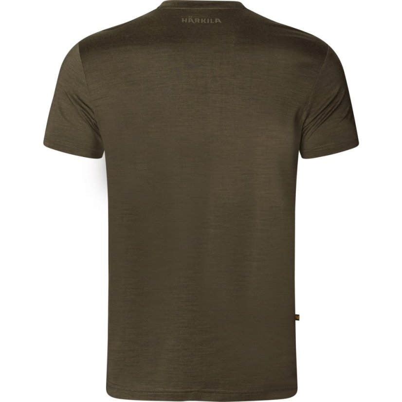 HÄRKILA - Base All season funkční merino triko pánské s krátkým rukávem Willow green