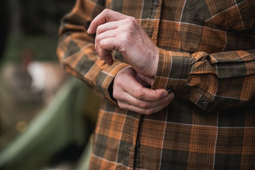 Seeland - Skye flanelová košile dámská Grizzly brown-Terracotta check