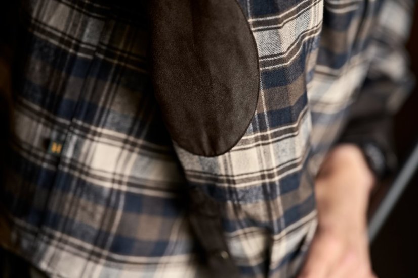 HÄRKILA - Aivak flanelová košile pánská Turkish coffee