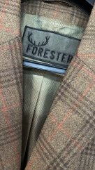 FORESTER - Charlie IV. sako vlněné pánské hnědá kostka