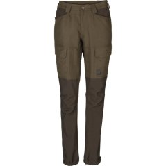 HÄRKILA - Scandinavian kalhoty dámské Willow green-Deep brown