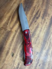 Lovecký nůž zavírací s pilkou VG-10 s pryskyřicí