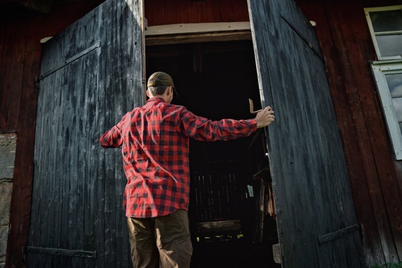 HÄRKILA - Scandinavian košile pánská Red check