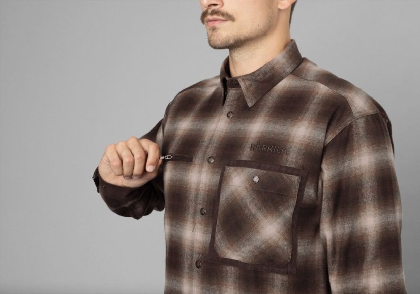 HÄRKILA - Folke košilová bunda pánská Burgundy